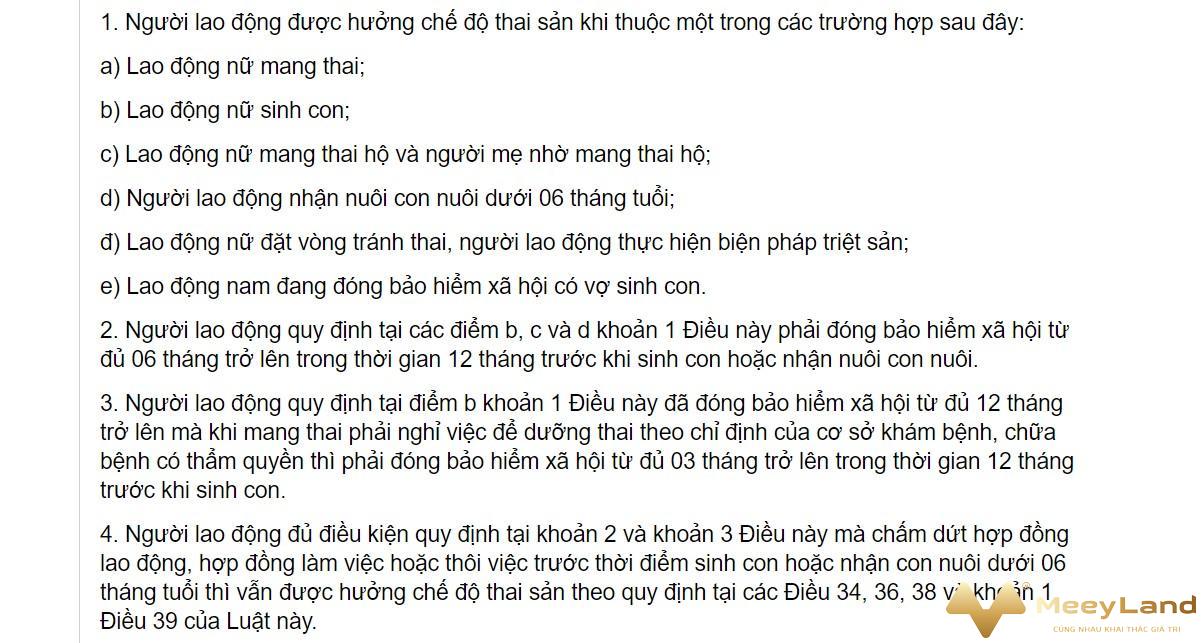  Ảnh 4: Chế độ nghỉ thai sản và thời gian nghỉ thai sản có đóng bảo hiểm không được quy định rõ trong luật bảo hiểm (Nguồn: Internet)