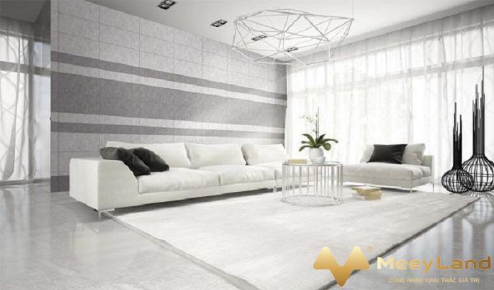  Ảnh 4: Gạch ốp tường giúp không gian phòng khách sang trọng hơn (Nguồn: Internet)