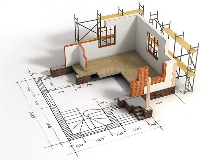
Ảnh 2: Để tính toán được chi phí xây nhà bạn cần biết được tông diện tích tính tiền xây nhà
