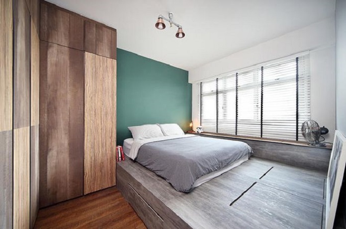 
Hình 14: Một phòng ngủ dễ chịu với nội thất đơn giản và màu sắc nhẹ nhàng
