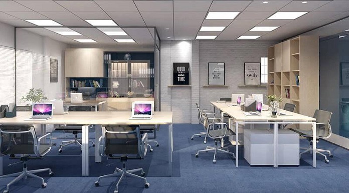 
Hình 15: Văn phòng hiện đại với những chiếc laptop thời thượng và tiện ích

