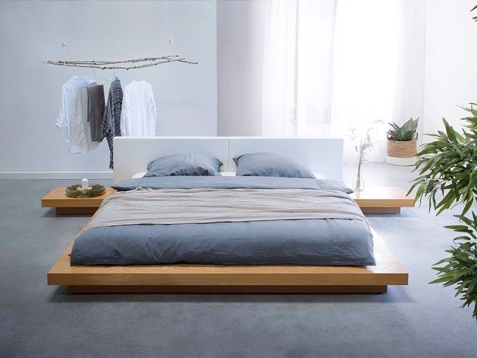 
Hình 16: Màu sắc tối giản khiến không gian phòng ngủ dễ chịu
