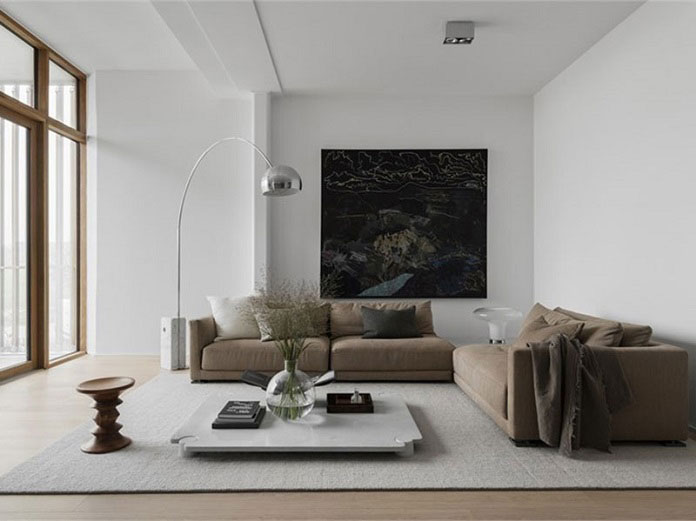 
Ảnh 1: Phòng khách tối giản phong cách Minimalist
