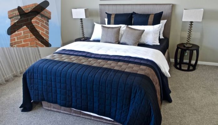  Ảnh 10: Hướng đặt giường ngủ hợp phong thủy không chiếu thẳng vô ống khói