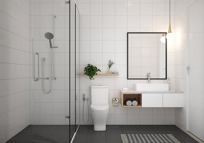  Ảnh 10 - Phong cách nội thất tối giản với thiết kế nhà vệ sinh