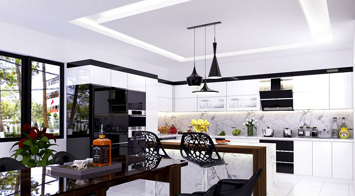  Ảnh 33 - Thiết kế nội thất phòng bếp theo phong cách hiện đại