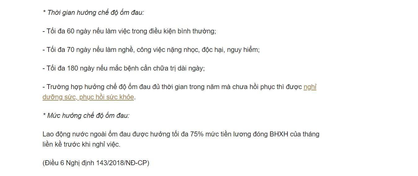  Ảnh 2: Chế độ quyền lợi lúc ốm đau, bệnh tật của người nước ngoài được hưởng khi khi tham gia bảo hiểm xã hội (Nguồn: Internet)