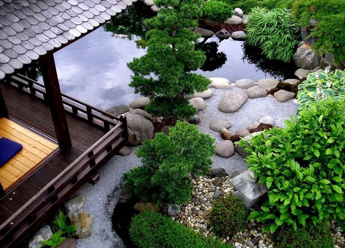 
Ảnh 26: Tiểu cảnh sân vườn kiểu Nhật thường mang đến sự yên bình và tĩnh lặng
