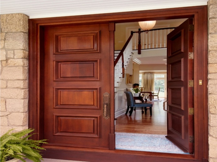 
Ảnh 14: Để cửa khẩu lệch cửa chính để bảo vệ sinh khí trong nhà
