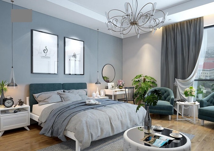  Ảnh 26: Phòng ngủ tích hợp không gian xanh hoàn mỹ