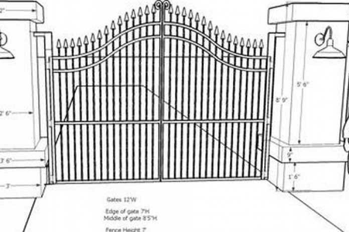 
Ảnh 4: Sử dụng thước lỗ ban để đo đạc cổng kích thước cổng nhà ở

