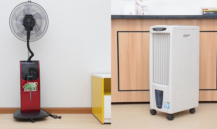 Ảnh 6: Bố trí quạt điều hòa làm giảm nhiệt độ cho ngôi nhà