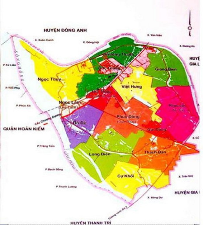 
4.Bản đồ quy hoạch quận Long Biên
