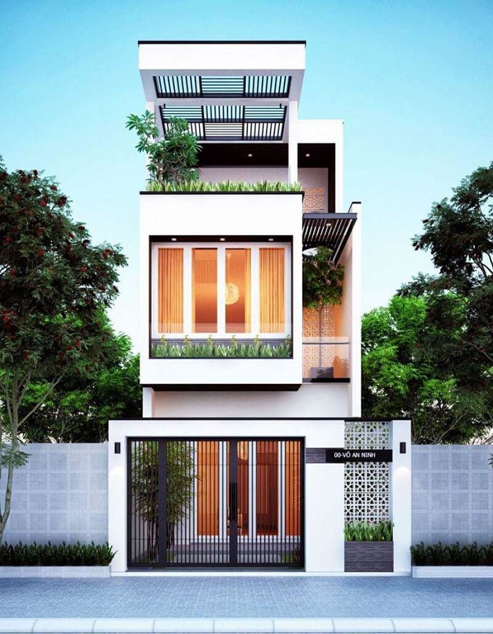Ảnh 9: Ngôi nhà ống 2 tầng 1 tum tinh tế, sang trọng