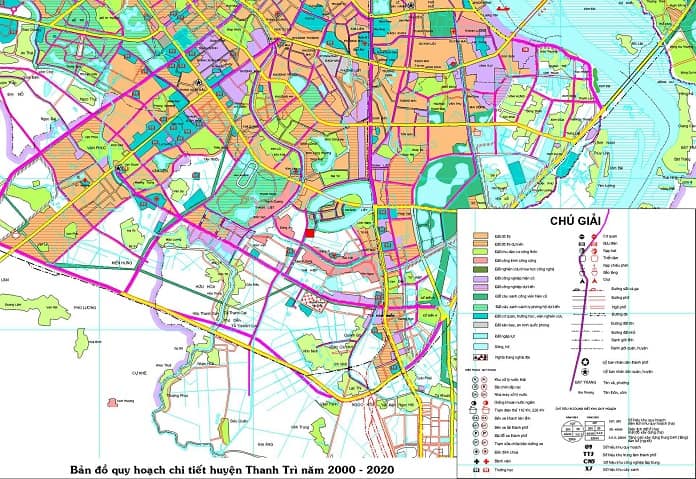 
2.Bản đồ quy hoạch huyện Thanh Trì chi tiết
