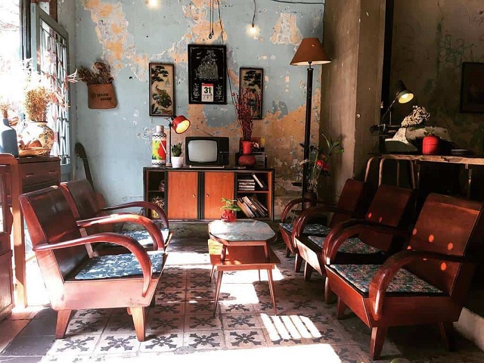 
Hình 31: Thiết kế quán cafe nhỏ vintage
