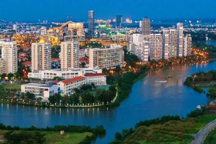 2.Sông Sài Gòn dọc theo khu đô thị Phú Mỹ Hưng