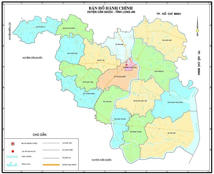 
3.Tính chất vùng theo bản đồ quy hoạch huyện Cần Giuộc năm 2021
