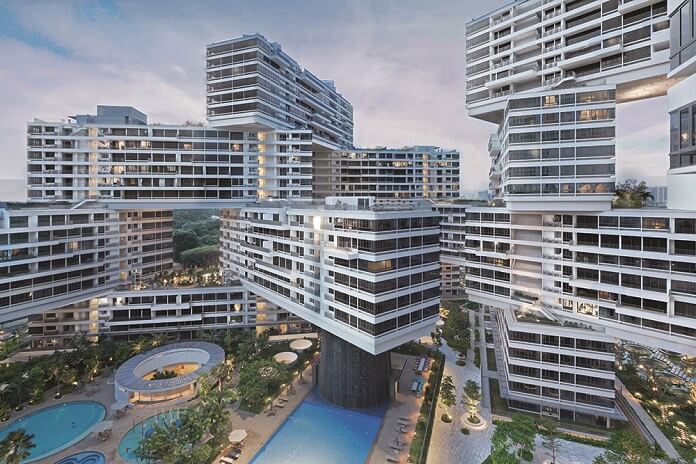 
3. Tòa chung cư Interlace Singapore sử dụng chủ yếu với gam màu tươi sáng
