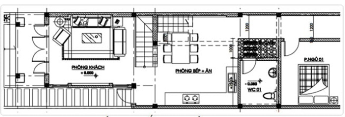 
Ảnh 14: Bản vẽ thiết kế nhà cấp 4 gác lửng 3 phòng ngủ
