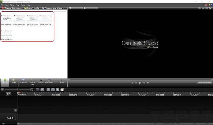 Cắt ghép clip trên Camtasia