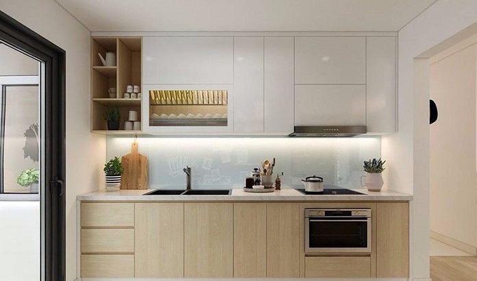 
Ảnh 12: Thiết kế phòng bếp 15m2 theo phong cách tối giản
