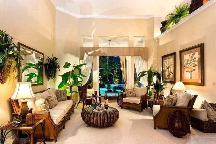 Ảnh 3: Cây xanh được trồng nhiều trong không gian mang kiến trúc nhiệt đới