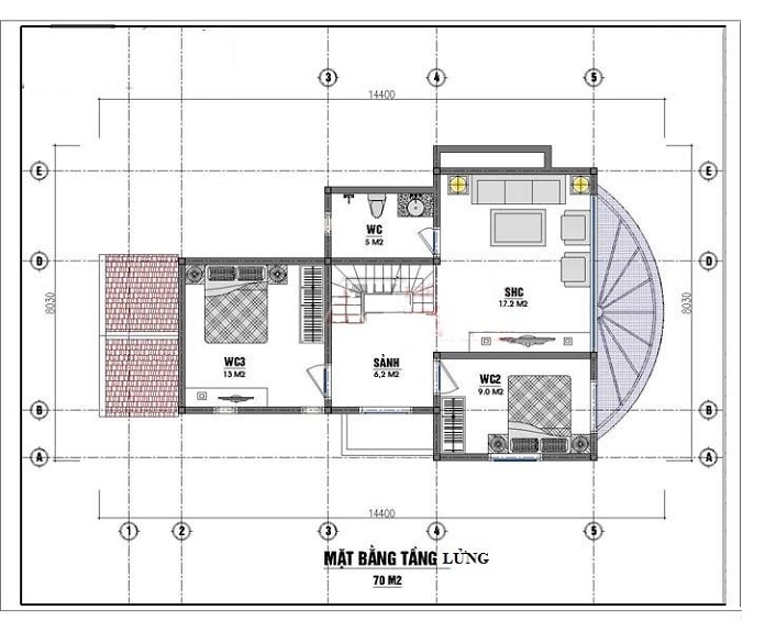 
Mặt bằng tầng lửng
