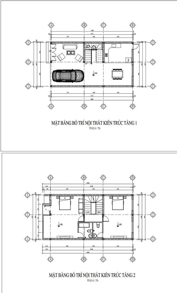 
Ảnh 27: Công năng mẫu nhà 2 tầng chữ L 100m2 kiểu biệt thự sang trọng kết hợp gara
