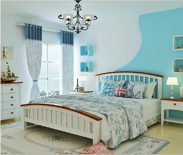 
Ảnh 12: Phòng ngủ với màu sắc xanh tự nhiên làm chủ đạo

