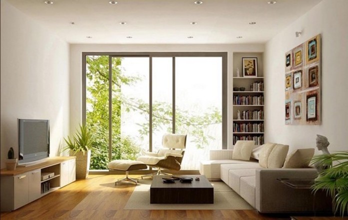  Ảnh 17. phòng khách có nhiều cửa sổ bạn nên tận dụng chúng để tạo điểm nhấn cho không gian