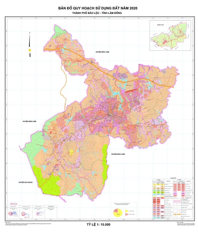 
Ảnh 2: Bản đồ quy hoạch Bảo Lộc
