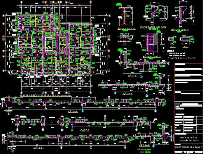 
Ảnh 1: Bản vẽ cad chung cư 15 tầng
