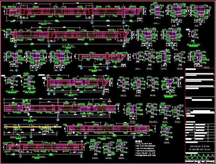 
Ảnh 3: Bản vẽ cad chung cư 15 tầng
