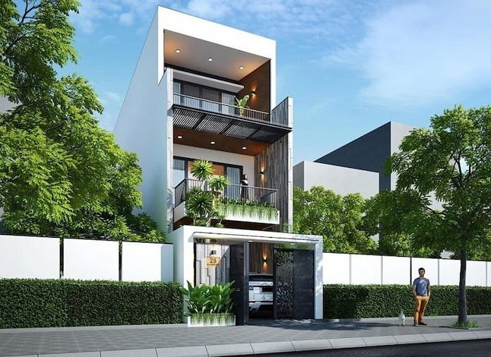 Ảnh 4. Bản vẽ nhà phố 3 tầng hiện đại tiện nghi