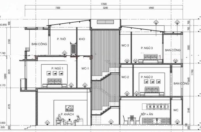 
Ảnh 18: Bản vẽ mẫu nhà phố lệch tầng cực kỳ ấn tượng
