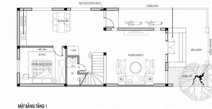 
Ảnh 8. Bản vẽ thiết kế nhà 30m2 2 tầng đơn giản hiện đại
