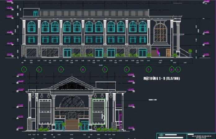 
Ảnh 2: Bản vẽ mặt bằng từ A đến Z
