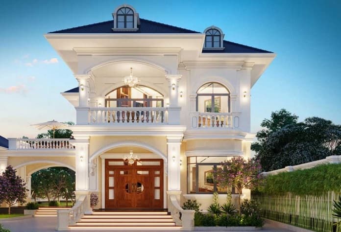 
Ảnh 29: Mẫu nhà chữ L 2 tầng cổ điển 4 phòng ngủ diện tích 100m2 sang trọng, đẳng cấp
