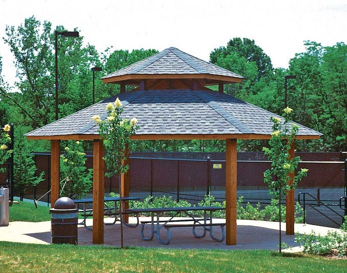 Ảnh 11: Chòi nghỉ sân vườn lục giác