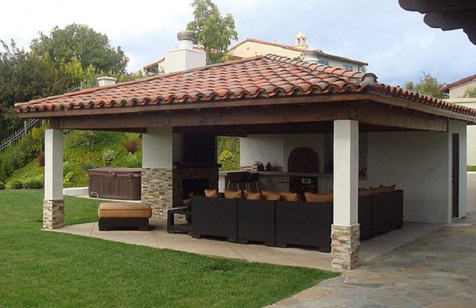 Ảnh 8: Chòi nghỉ sân vườn mái ngói