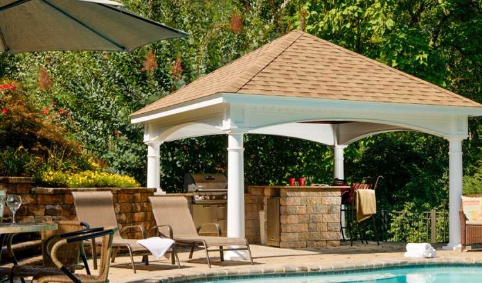 Ảnh 27: Chòi nghỉ sân vườn nằm cạnh bể bơi