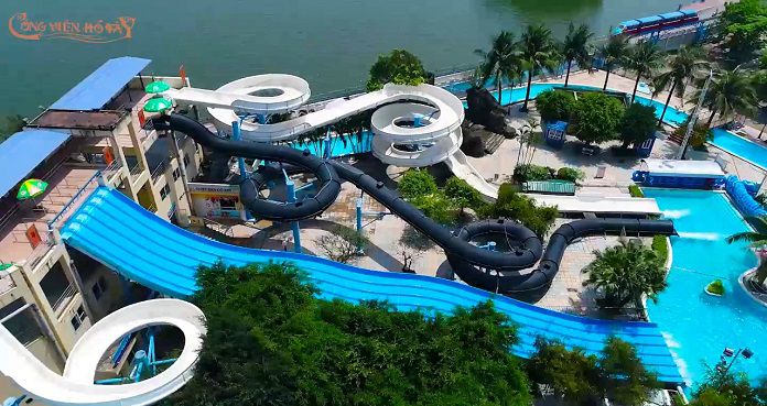 Ảnh 8: Nhắc đến công viên đẹp ở Hà Nội phải kể đến công viên nước Hồ Tây