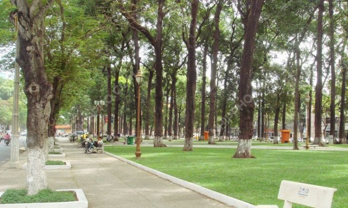Ảnh 10: Công viên Thống Nhất - Quận Hai Bà Trưng với hệ thống cây xanh tươi mát