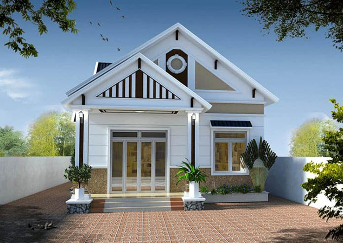 Ảnh 9: Mẫu nhà cấp 4 6 ×15m có gác lửng đẹp