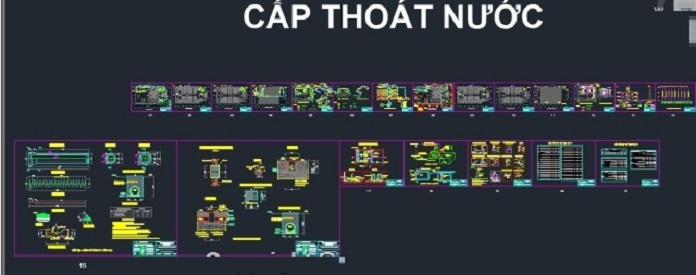 
Ảnh 3: Bản vẽ hệ thống cấp thoát nước
