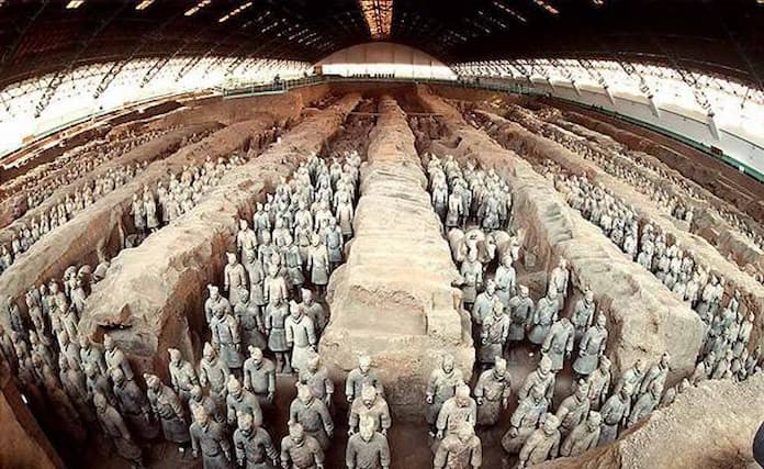 
Ảnh 10: công trình khảo cổ lăng mộ Tần Thủy Hoàng
