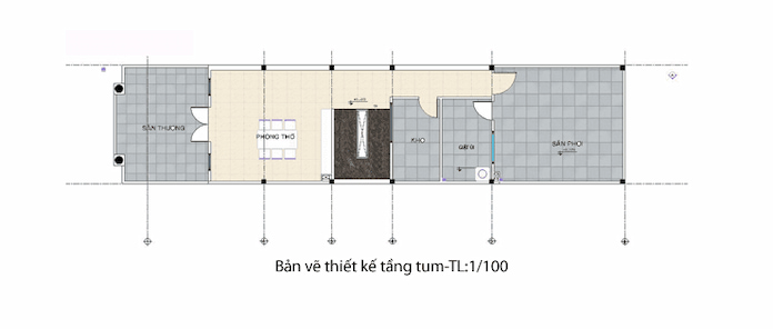 
Ảnh 7: Mặt bằng tầng 3 nhà ống 3 tầng 50m2 có sân thượng
