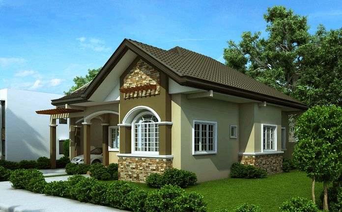  Ảnh 5: Màu sơn nhà đẹp cấp 4 xanh lá cây