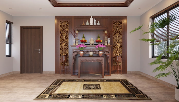 
Ảnh 5. Mẫu nhà 2 tầng 3 phòng ngủ có phòng thờ
